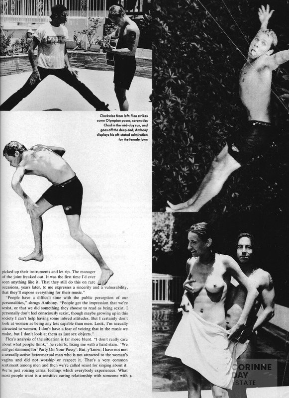 Red Hot Chili Peppers Rock 'n' Roll, The Face, August 1992 — Image 6 of 7