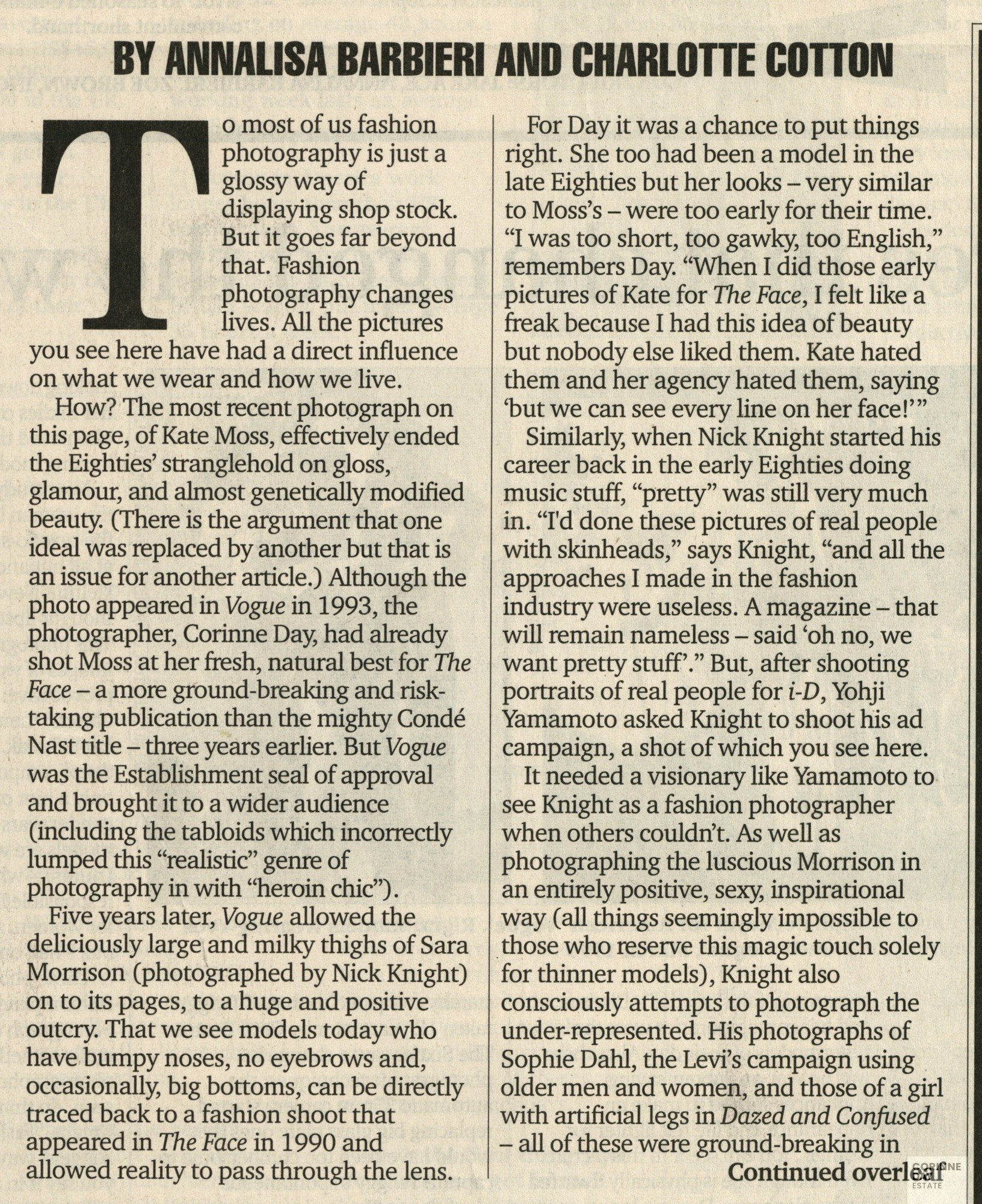 These fashion images changed the world. Could yours do the same?, The Independnent on Sunday, 28 Mar 1999 — Image 2 of 3