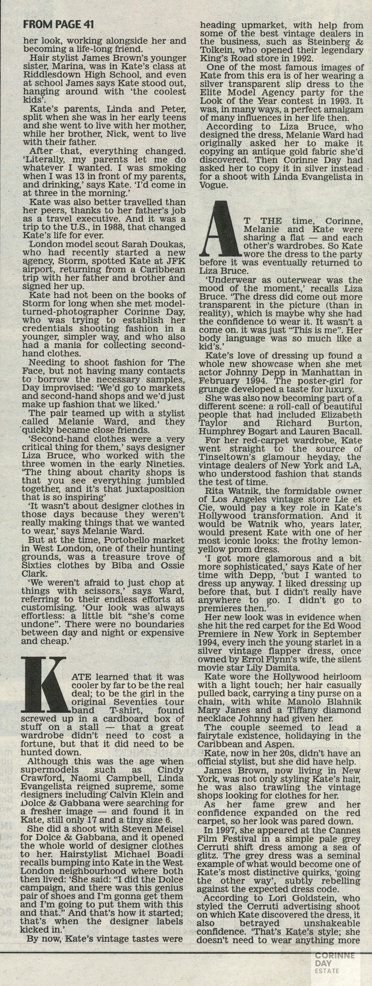 An Accidental Icon, Daily Mail, 22 Sep 2008 — Image 2 of 3