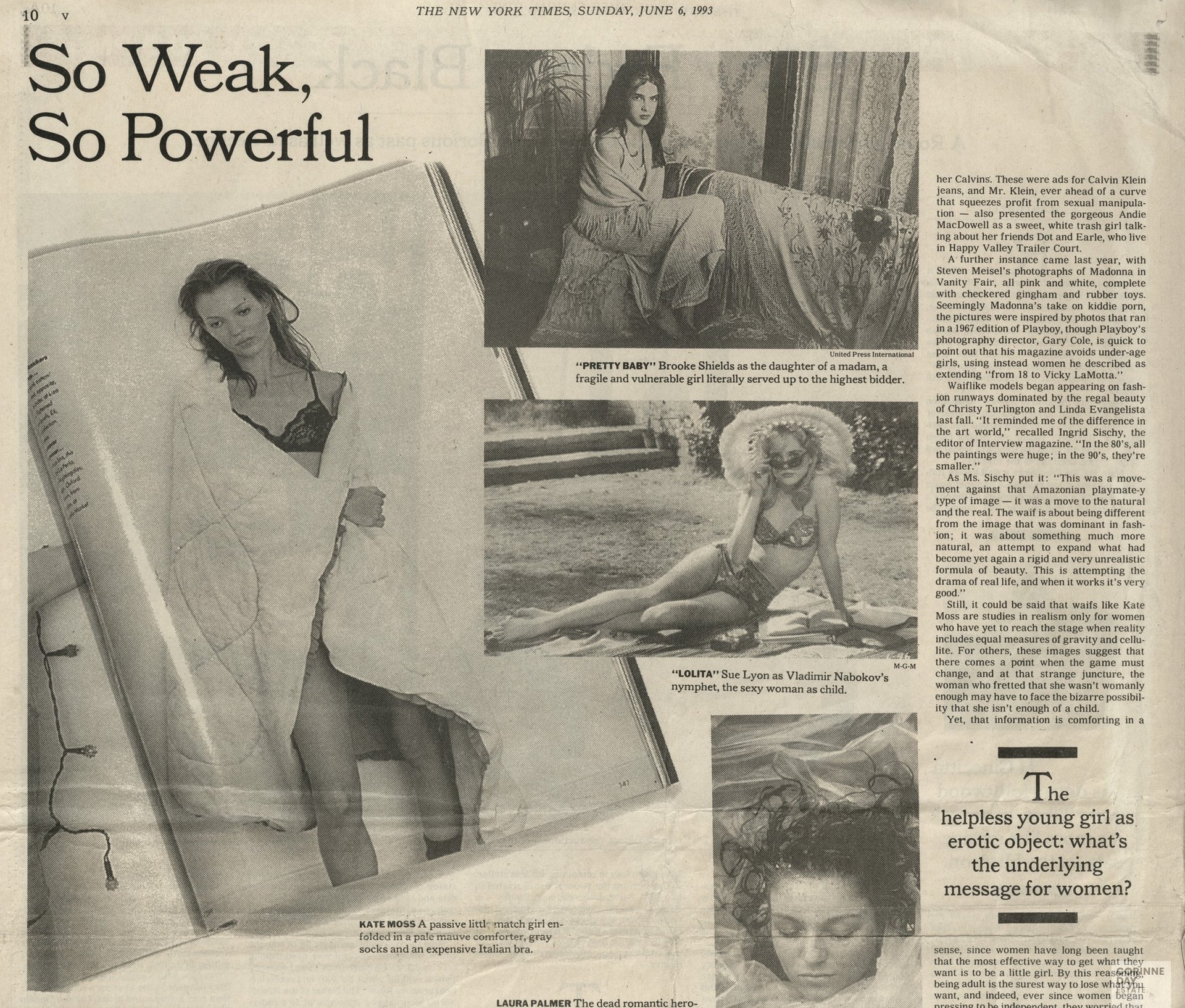 So Weak, So Powerful, The New York Times, 6 Jun 1993 — Image 1 of 2