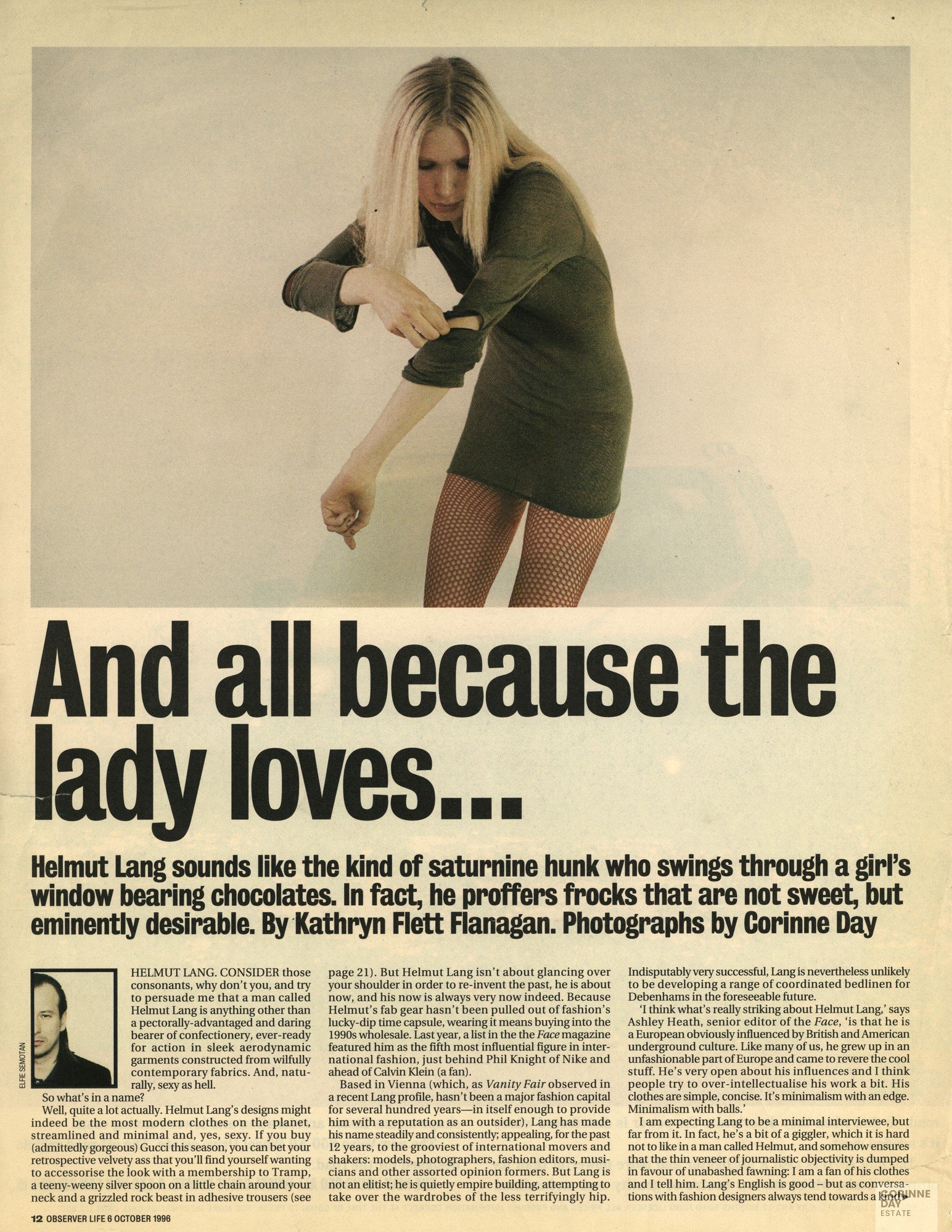 And all because the lady loves..., The Observer Life, 6 Oct 1996 — Image 1 of 3