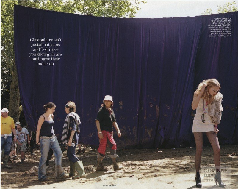 Glastonbury 2005, British Vogue, October 2005 — Image 9 of 14