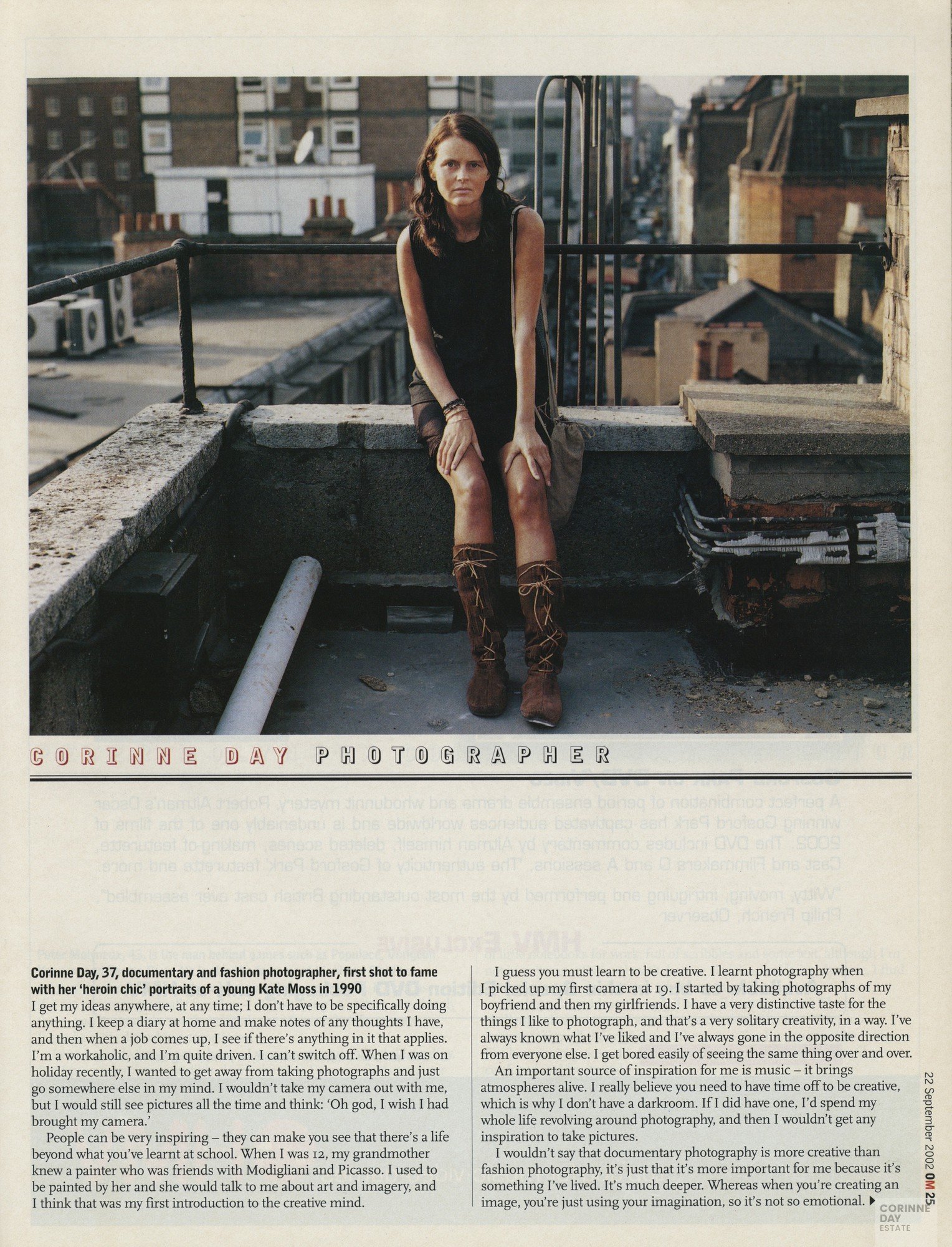 Corinne Day Photographer, Observer Magazine, 22 Sep 2002 — Image 1 of 1
