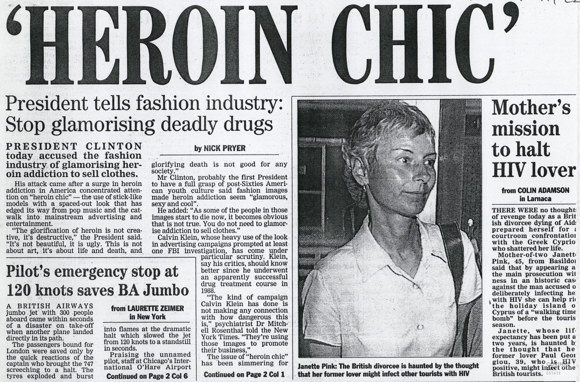Heroin Chic, Evening Standard, 22 May 1997 — Image 1 of 2