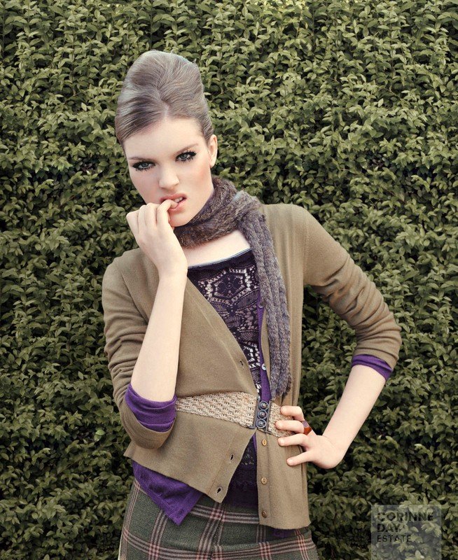 An English Garden, Purple Fashion, October 2004 — Image 1 of 16