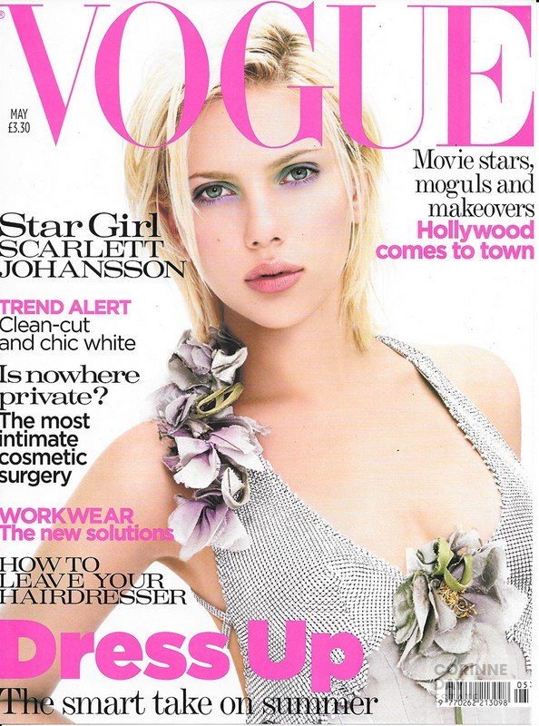 Scarlett Johansson, British Vogue, May 2004 — Image 1 of 4