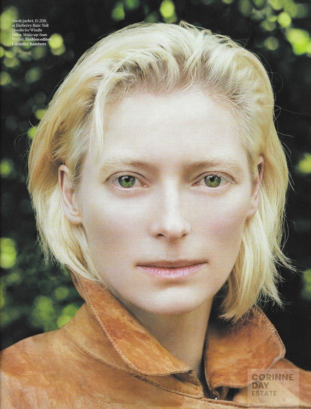 Tilda Swinton, British Vogue, December 2005 — Image 1 of 2