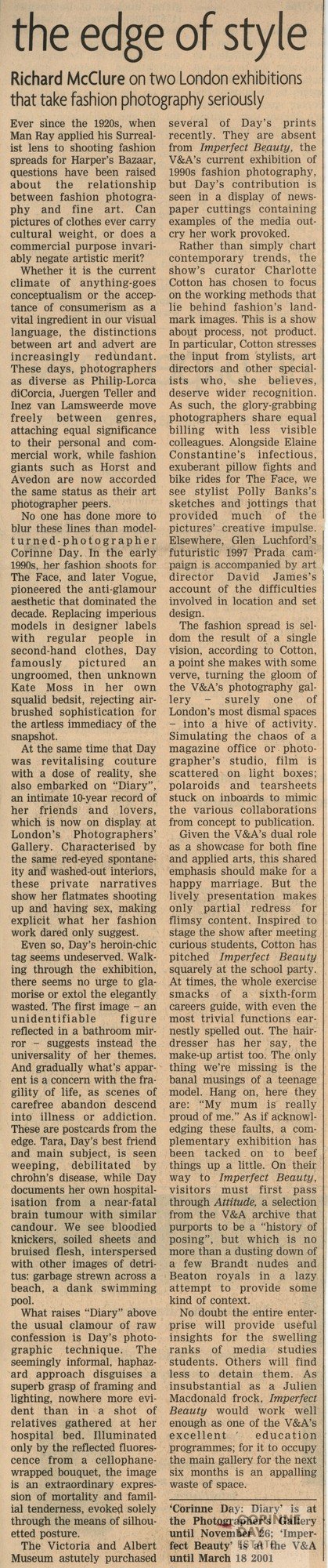 Postcards from the edge, Financial Times, Oct 2000 — Image 1 of 1