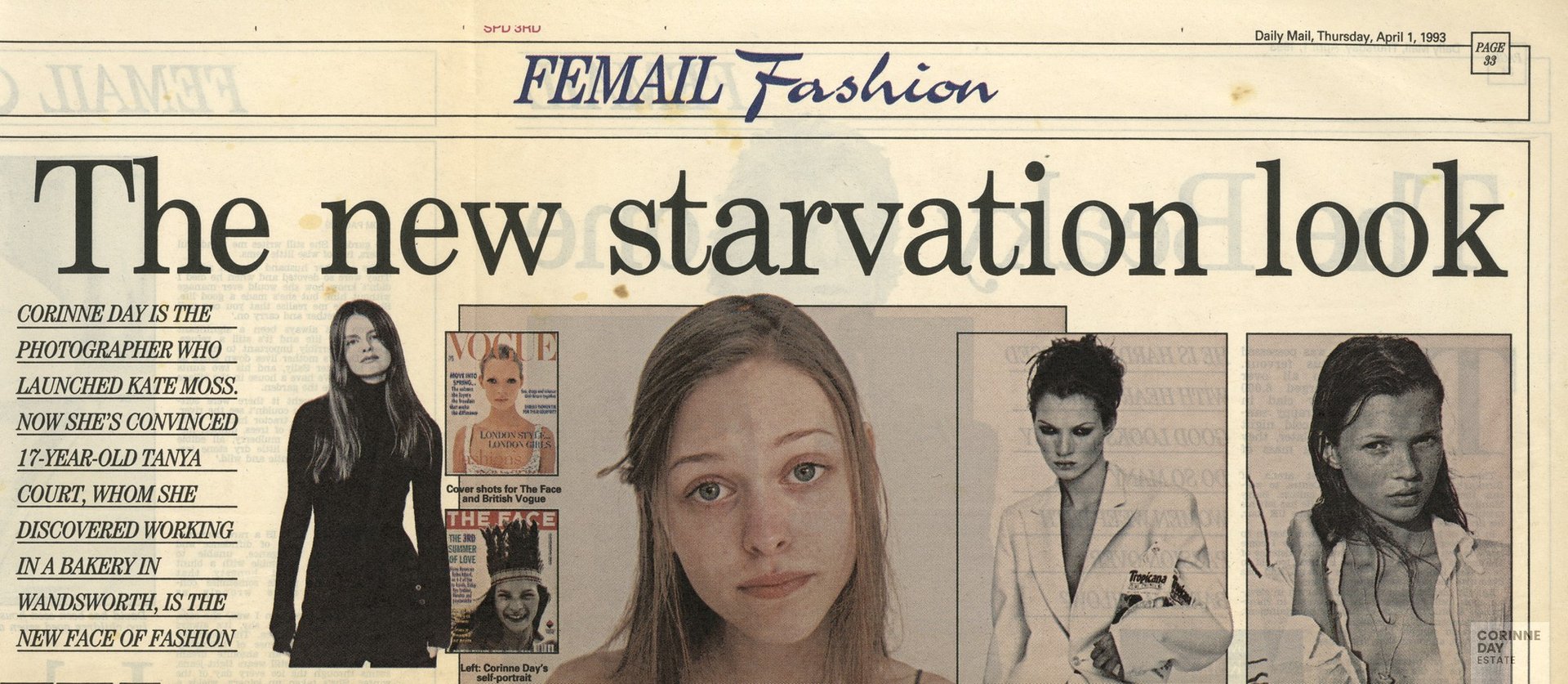 The new starvation look, Daily Mail, 1 Apr 1993 — Image 1 of 2