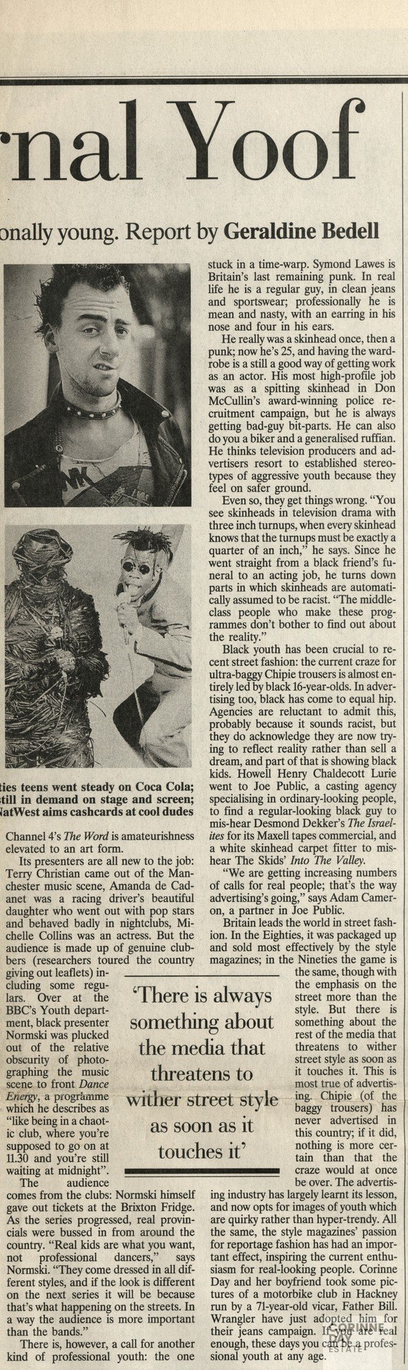 The secrets of eternal Yoof, The Independnent on Sunday, 3 Mar 1991 — Image 2 of 2