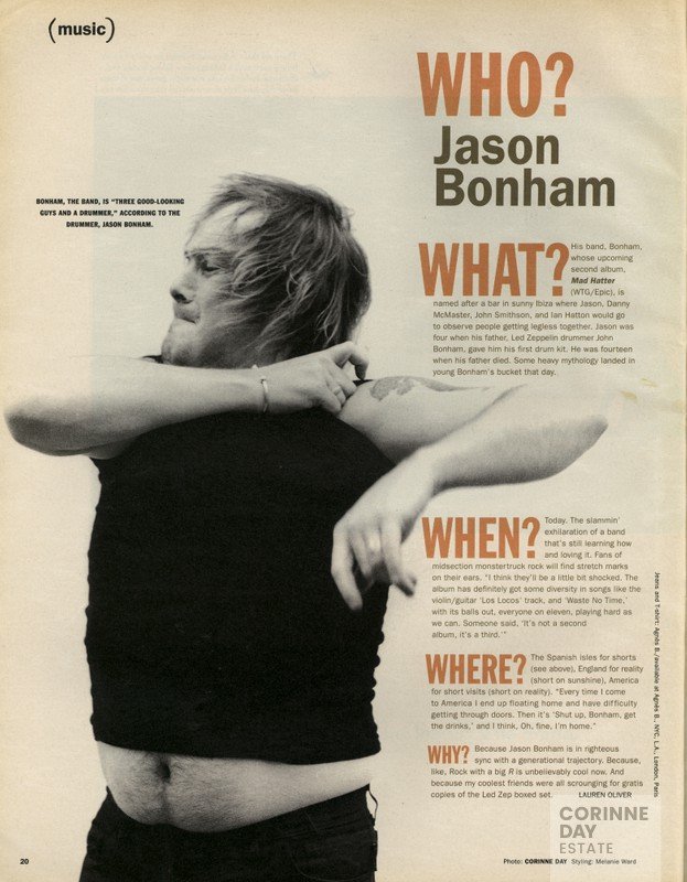 Jason Bonham, Interview, January 1992 — Image 1 of 1