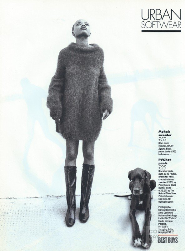 Best Buys - Lorraine Pascal, Elle, November 1991 — Image 4 of 5