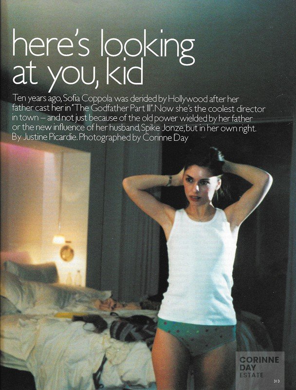 Here's looking at you kid - Sofia Coppola, British Vogue, March 2000 — Image 1 of 2