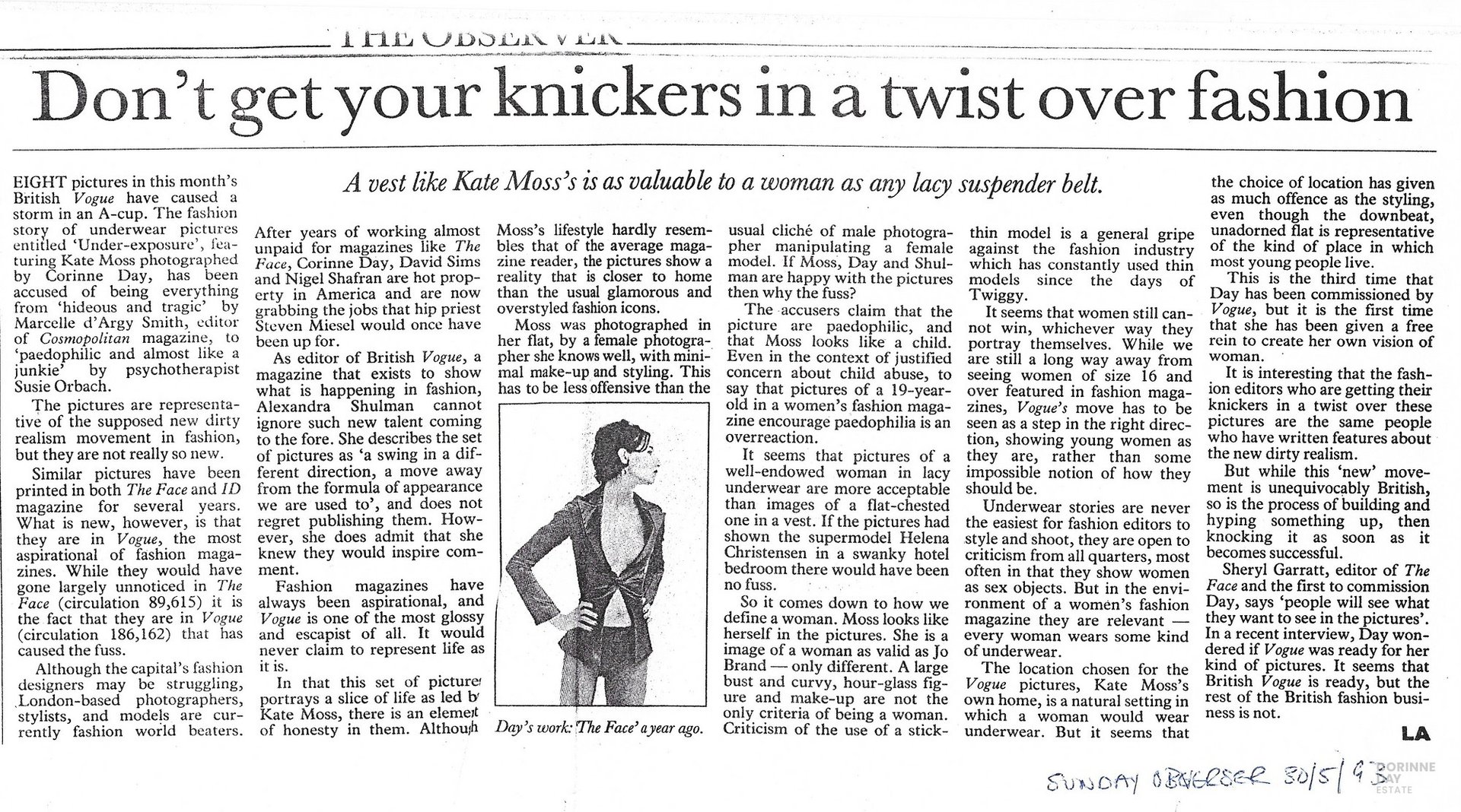 Don't get your knickers in a twist, The Observer, 30 May 1993 — Image 1 of 1