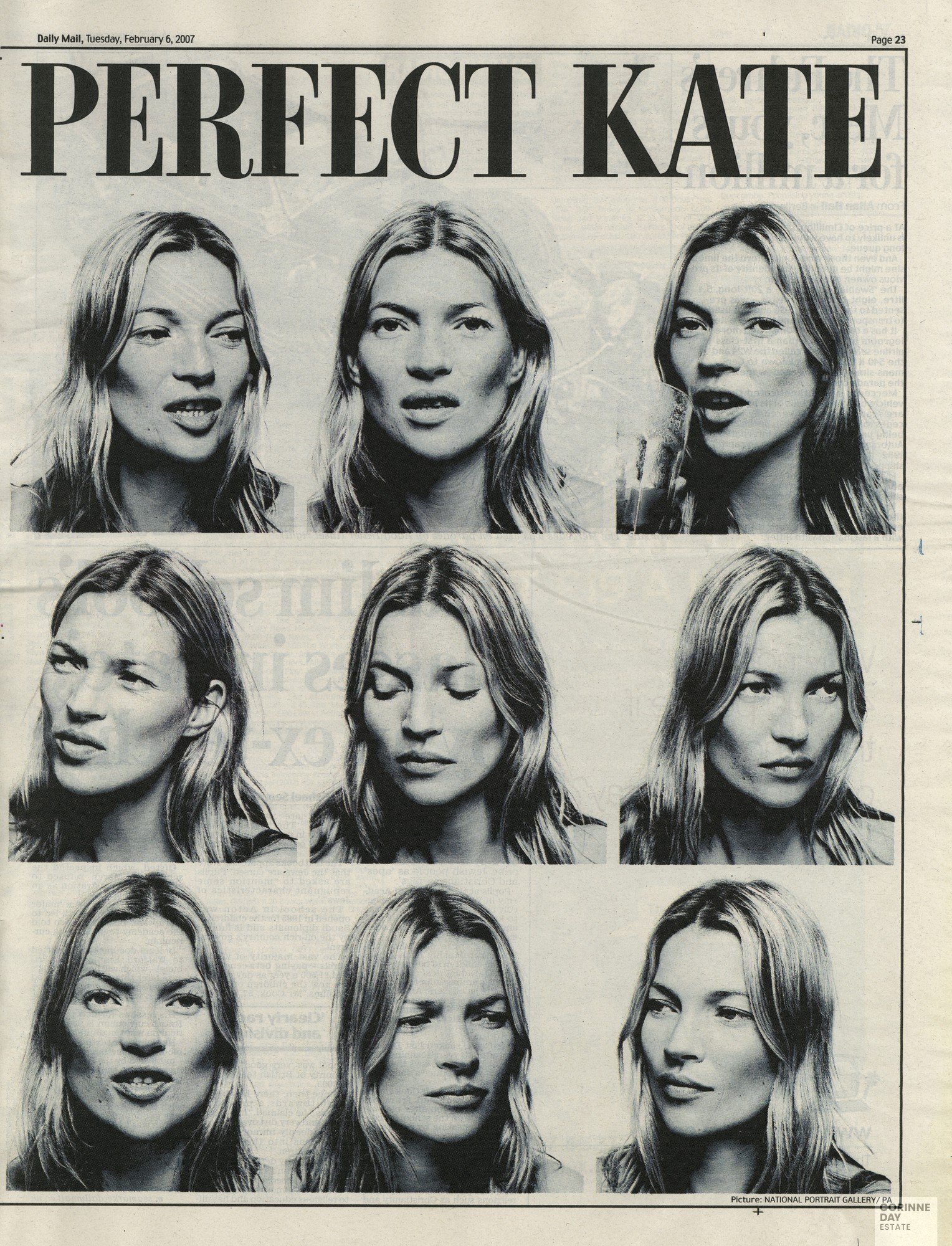 NOT SO PERFECT KATE, Daily Mail, 6 Feb 2007 — Image 2 of 2