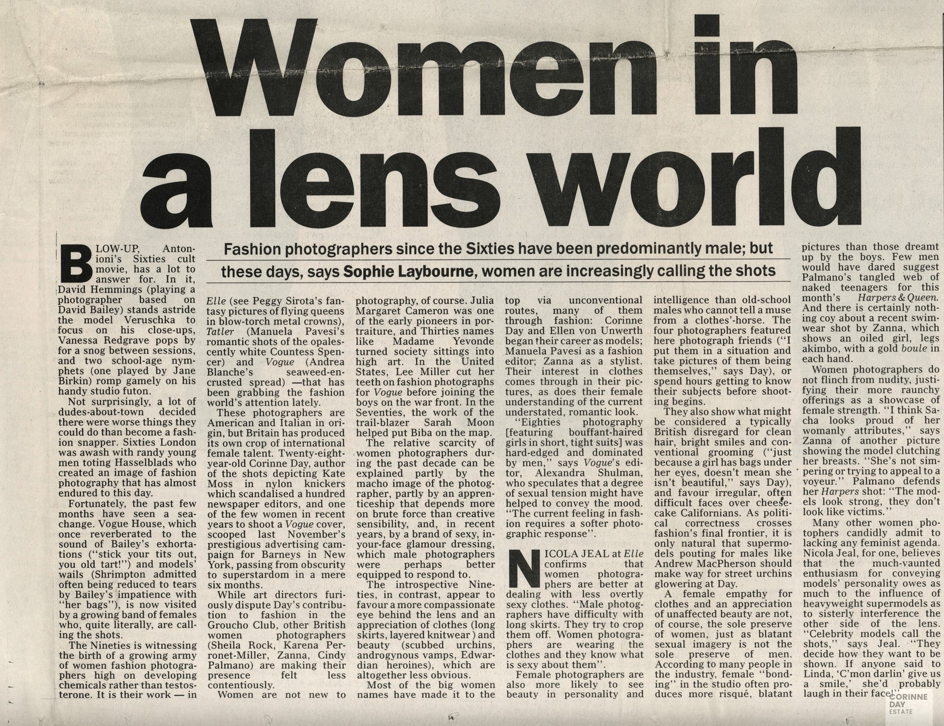 Women in a lens world, The Sunday Telegraph, 3 Oct 1993 — Image 1 of 2