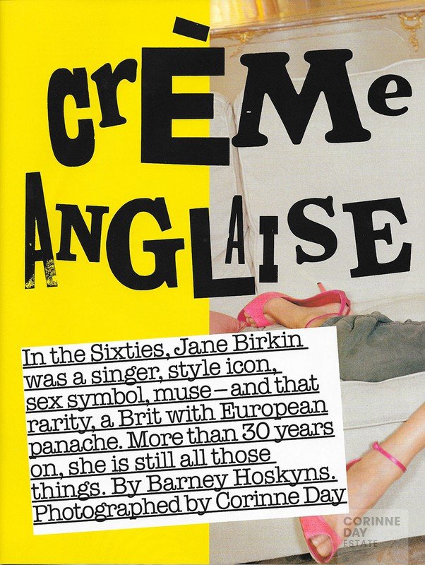 Jane Birkin, British Vogue, January 2003 — Image 2 of 3