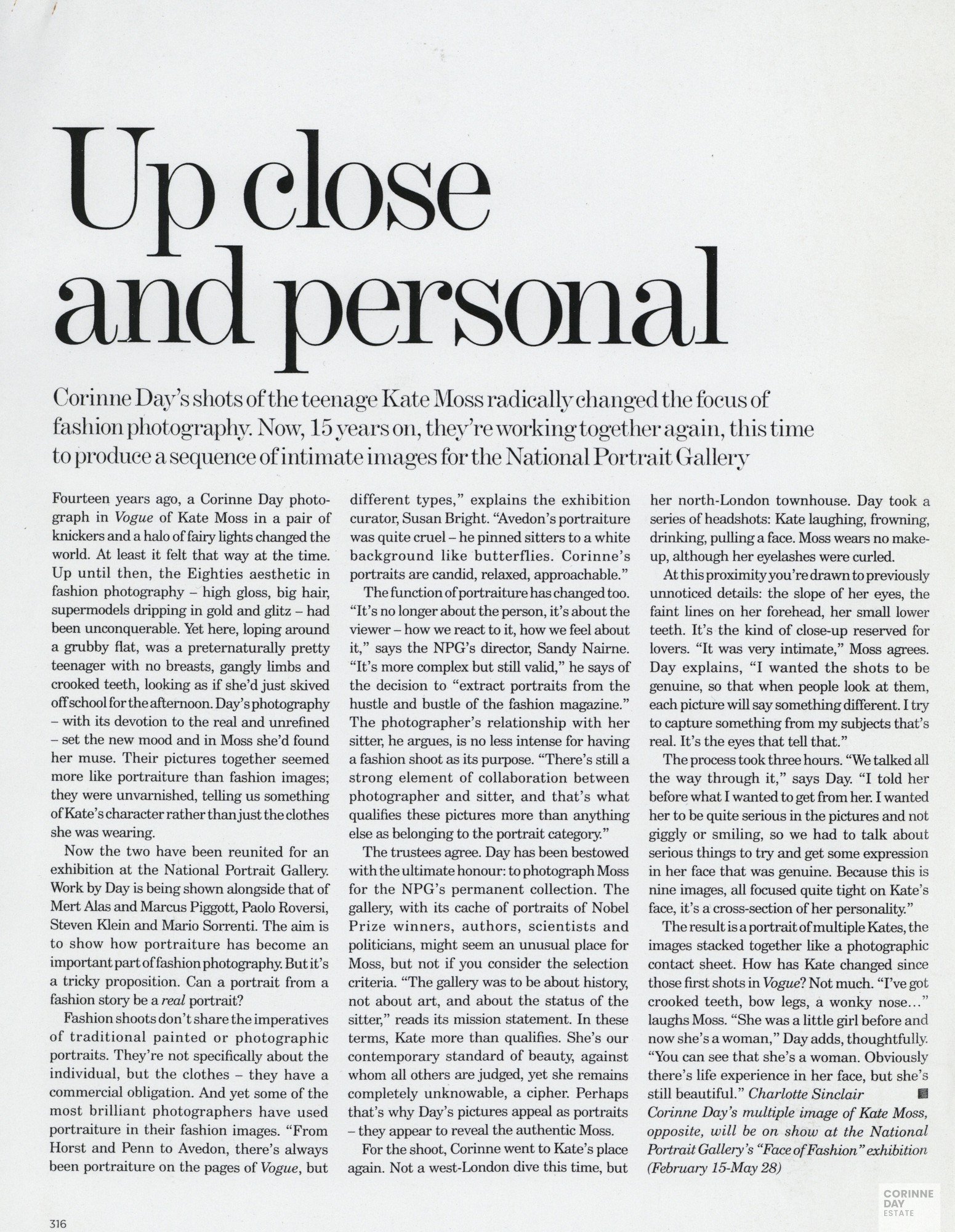 Up close and personal, British Vogue, Mar 2007 — Image 1 of 1
