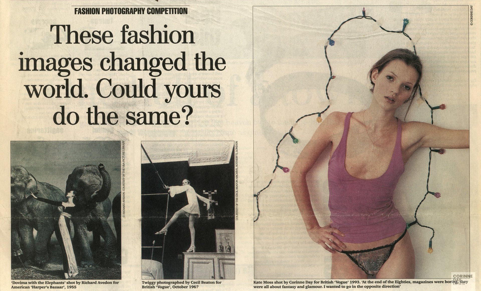 These fashion images changed the world. Could yours do the same?, The Independnent on Sunday, 28 Mar 1999 — Image 1 of 3